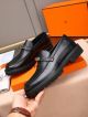 Hermes Black Calfskin Leather Man Shoes 061004 (2)_th.jpg
